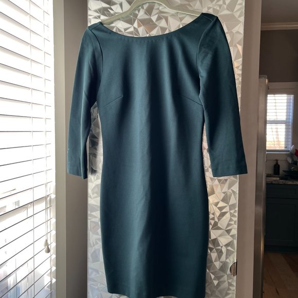 Aritzia Babaton Pencil Teal Dress - Picture 3 of 7